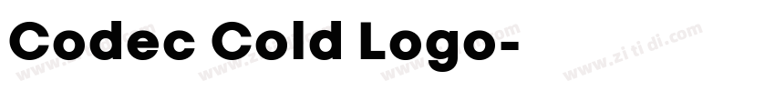 Codec Cold Logo字体转换